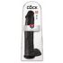 King Cock 15 - Suction Cup Dildo with Balls (38cm) - Black 