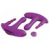 3Some Rock N' Ride - Rechargeable, Radio Triple Vibrator (Purple) 