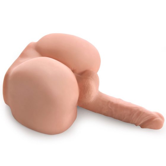 PDX Dirty Talk - lifelike moaning penis dildo torso masturbator (natural)