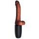 King Cock Plus 7.5 - Thrusting Vibrator with Balls (Brown) 