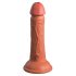 King Cock Elite 6 - Suction Cup Realistic Dildo (6 inches) - Dark 