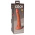 King Cock Elite 7 - Suction Cup Realistic Dildo (7 inch) - Dark Natural 