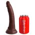 King Cock Elite 7 - Suction Cup Realistic Dildo (7 inches) - Brown 