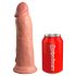 King Cock Elite 8 - Suction Cup Realistic Dildo (20cm) - Natural 