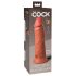 King Cock Elite 8 - Suction Cup Realistic Dildo (20cm) - Dark Natural 