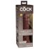 King Cock Elite 8 - Realistic Suction Cup Dildo (8 inches) - Brown 