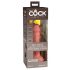 King Cock Elite 6 - Realistic Vibrator with Suction Cup (15cm) - Natural 