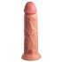 King Cock Elite 8 - Suction Cup Realistic Vibrator (20cm) - Natural 