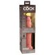 King Cock Elite 9 - Suction Cup Vibrator 9 Inch - Natural 