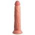 King Cock Elite 9 - Suction Cup Vibrator 9 Inch - Natural 