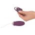 Javida - Radio-Controlled Rotating Beaded Vibrating Egg (Purple) 