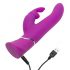 Happyrabbit Rechargeable Waterproof Thrusting Vibrator (Purple) 