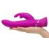 Happyrabbit Rechargeable Waterproof Thrusting Vibrator (Purple) 