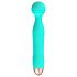 Cuties Mini Wand - rechargeable, waterproof massage vibrator (green) 