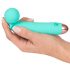 Cuties Mini Wand - rechargeable, waterproof massage vibrator (green) 