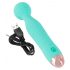 Cuties Mini Wand - rechargeable, waterproof massage vibrator (green) 