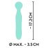 Cuties Mini Wand - rechargeable, waterproof massage vibrator (green) 