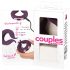 Couples Choice - Rechargeable Dual Motor Penis Ring (Purple) 