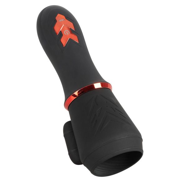 Rebel - Battery Powered, Dual Motor glans Vibrator (Black) 