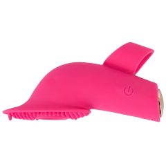   SMILE Licking - rechargeable air-wave tongue finger vibrator (pink)
