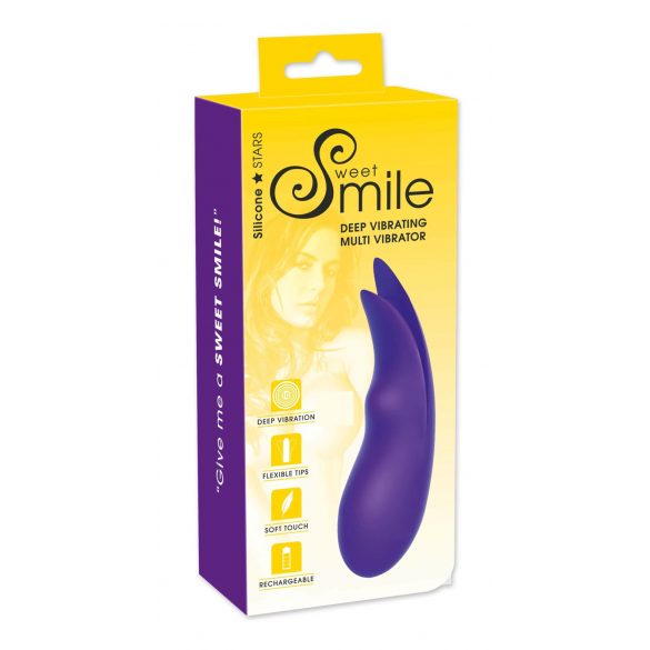 SMILE Multi - Rechargeable, Extra Strong Clitoral Vibrator (Purple) 