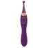 Javida - 2in1 Rechargeable Clitoral Stimulator and Vibrator Set (Purple) 