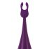 Javida - 2in1 Rechargeable Clitoral Stimulator and Vibrator Set (Purple) 