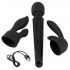 Ya Clit Wand - Rechargeable Massage Vibrator Set (Black) 