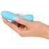 Cuties Mini 3 - Rechargeable, Waterproof, Ribbed Vibrator (Turquoise) 