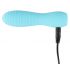 Cuties Mini 3 - Rechargeable, Waterproof, Ribbed Vibrator (Turquoise) 