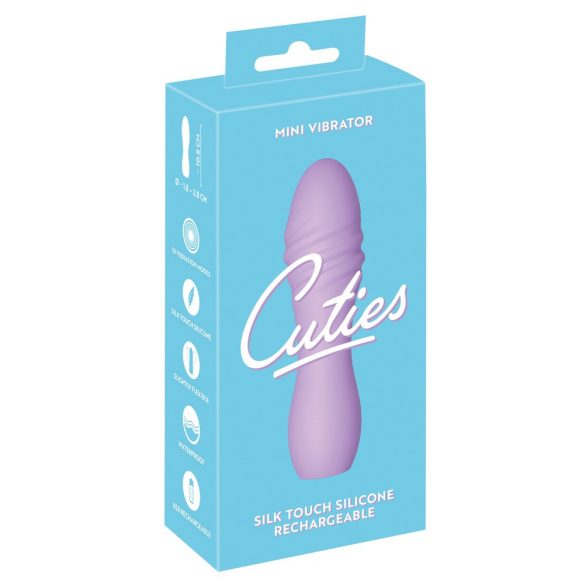 Cuties Mini 3 - Rechargeable, Waterproof, Spiral Vibrator (Purple) 