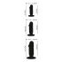 Anos Training Kit - Anal Dildo Set (3-Piece) - Black 