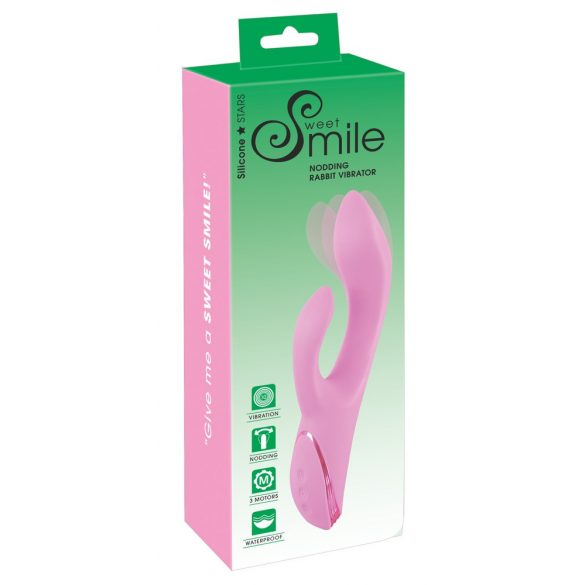 SMILE Nodding - Rechargeable, Clitoral Arm, Nodding Vibrator (Pink) 