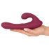 Javida - Radio-Controlled Rotating Clitoral Vibrator (Red) 