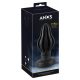 ANOS - Super Soft, Ribbed Anal Dildo - 7cm (Black) 