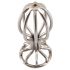 ANOS Metal Cage Steel Anal Dildo (Silver) 2.8cm 