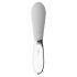 Liaison Curve - Battery Operated LED Vibrator (Transparent-White) 