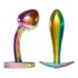 ANOS Metal Rainbow - Metal Anal Dildo Set (2-Piece) 