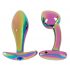 ANOS Metal Rainbow - Metal Anal Dildo Set (2-Piece) 