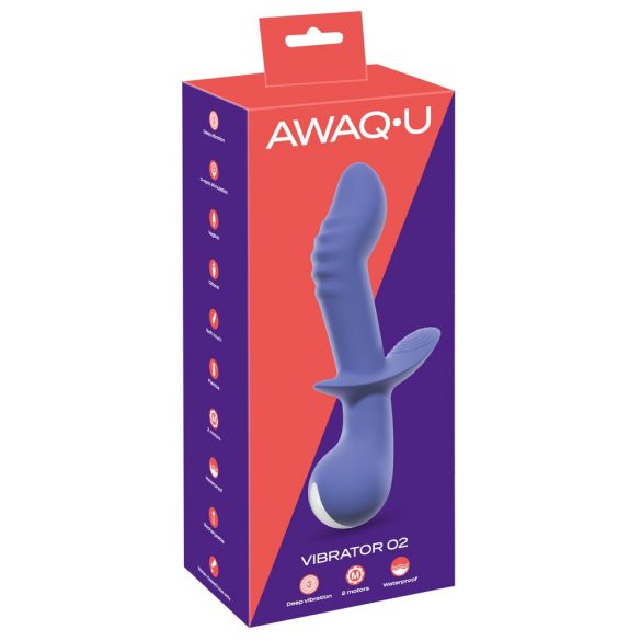 AWAQ.U 2 - Rechargeable, Dual Motor G-Spot Vibrator (Purple) 