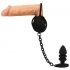 Black Velvet - Silicone Ball Cage with Anal Dildo (Black) 