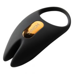 Svakom Winni 2 - smart radio vibrating penis ring (black)