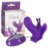 Flutter Butterfly - silicone intimate vibrator (purple)