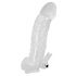 Crystal Skin - Penis Extender Sleeve with Vibration 