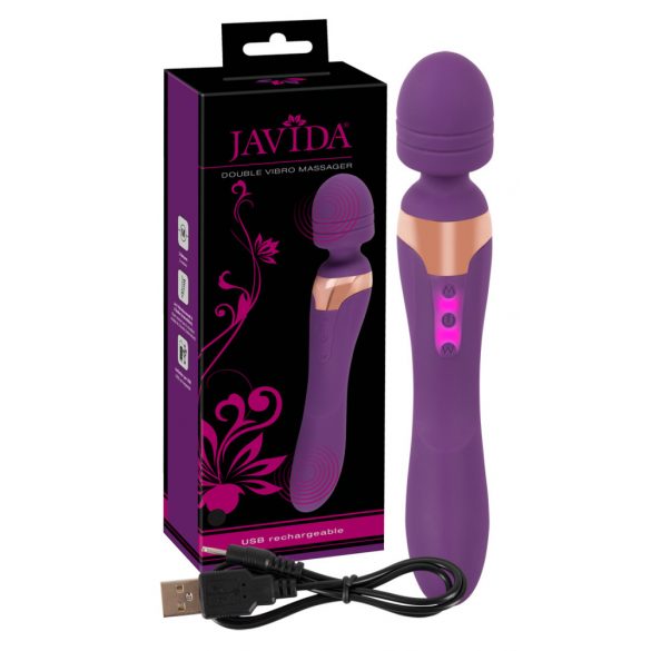 Javida Double - Massage Vibrator (Purple) 