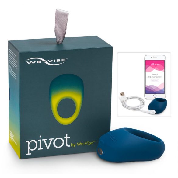 We-Vibe Pivot - Rechargeable Vibrating Cock Ring (Midnight Blue) 