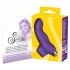 SMILE Finger - Wavy Silicone Finger Vibrator (Purple)
