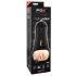 PDX Super Stroker - Rechargeable, Vibrating, Moaning Masturbator (Natural-Black) 