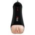 PDX Super Stroker - Rechargeable, Vibrating, Moaning Masturbator (Natural-Black) 