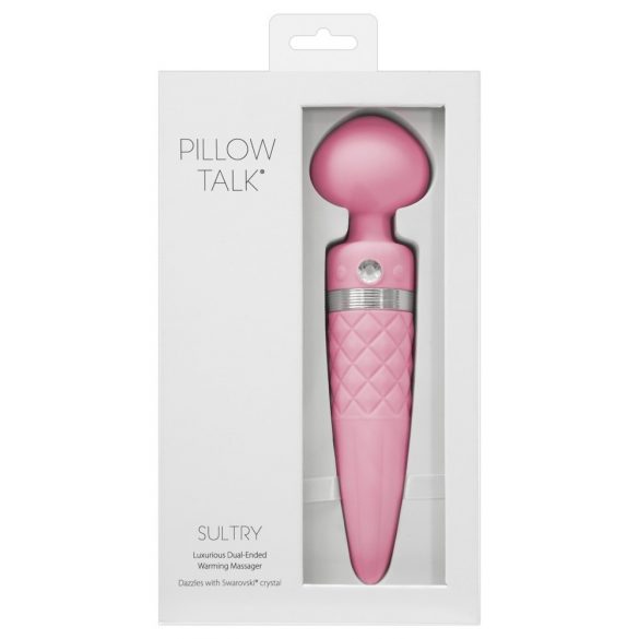 Pillow Talk Sultry - Warming Dual-Motor Massage Vibrator (Pink) 